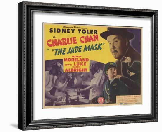Charlie Chan in The Jade Mask, 1945-null-Framed Art Print
