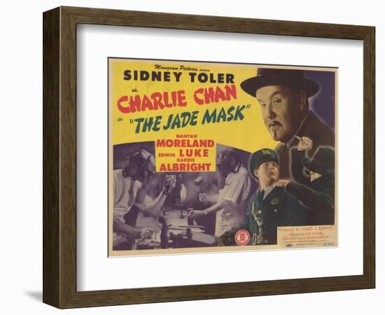 Charlie Chan in The Jade Mask, 1945-null-Framed Premium Giclee Print