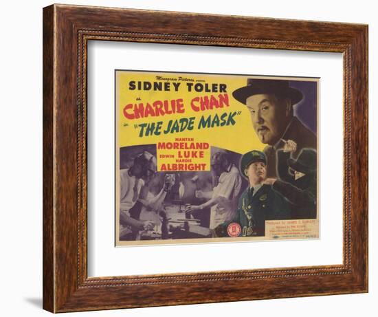 Charlie Chan in The Jade Mask, 1945-null-Framed Premium Giclee Print