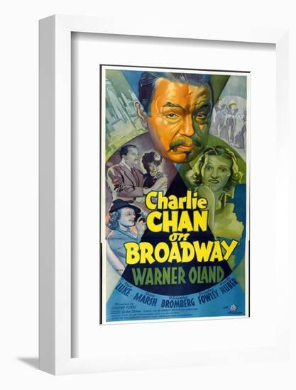 Charlie Chan on Broadway, Top Center: Warner Oland, 1937-null-Framed Photo