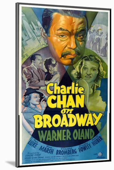 Charlie Chan on Broadway, Top Center: Warner Oland, 1937-null-Mounted Photo
