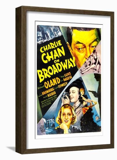 Charlie Chan on Broadway, Warner Oland, 1937-null-Framed Art Print