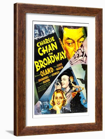 Charlie Chan on Broadway, Warner Oland, 1937-null-Framed Art Print
