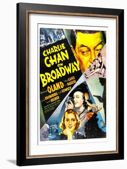 Charlie Chan on Broadway, Warner Oland, 1937-null-Framed Art Print