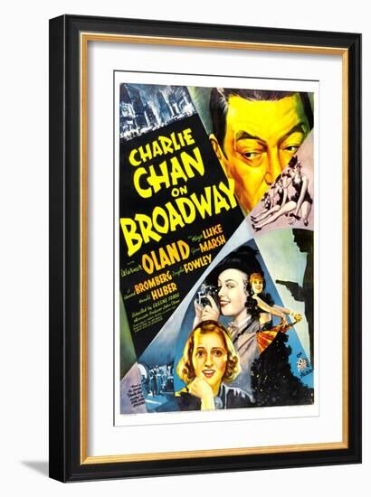 Charlie Chan on Broadway, Warner Oland, 1937-null-Framed Art Print