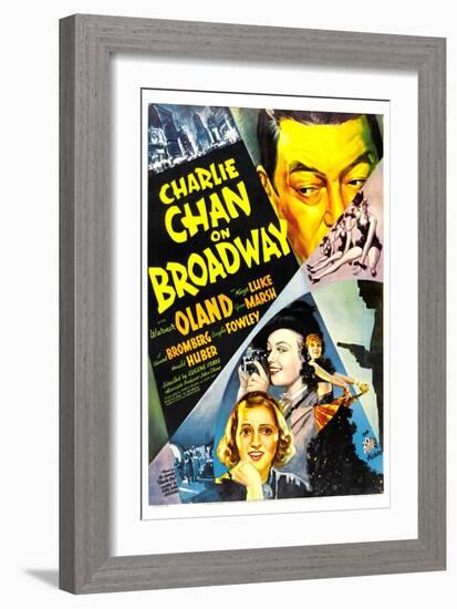 Charlie Chan on Broadway, Warner Oland, 1937-null-Framed Premium Giclee Print