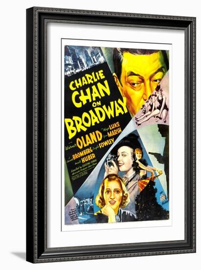 Charlie Chan on Broadway, Warner Oland, 1937-null-Framed Premium Giclee Print