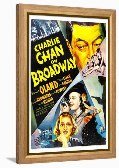 Charlie Chan on Broadway, Warner Oland, 1937-null-Framed Stretched Canvas