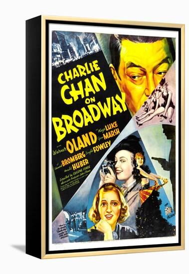 Charlie Chan on Broadway, Warner Oland, 1937-null-Framed Stretched Canvas