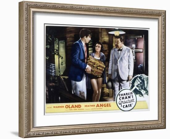 Charlie Chan's Greatest Case, Walter Byron, Heather Angel, Warner Oland, 1933-null-Framed Photo