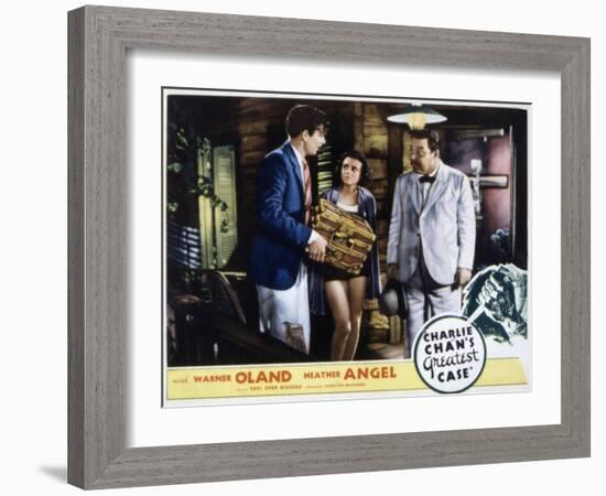 Charlie Chan's Greatest Case, Walter Byron, Heather Angel, Warner Oland, 1933-null-Framed Photo