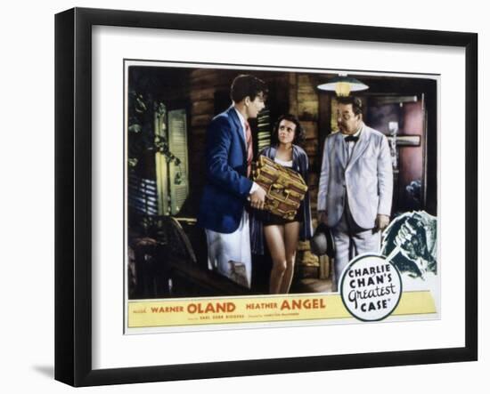 Charlie Chan's Greatest Case, Walter Byron, Heather Angel, Warner Oland, 1933-null-Framed Photo