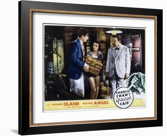 Charlie Chan's Greatest Case, Walter Byron, Heather Angel, Warner Oland, 1933-null-Framed Photo