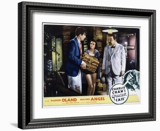 Charlie Chan's Greatest Case, Walter Byron, Heather Angel, Warner Oland, 1933-null-Framed Photo