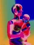 Mother and Child II-Charlie Chann-Framed Premier Image Canvas