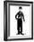 Charlie Chaplin as the 'Little Tramp' character, ca. 1925-null-Framed Photo