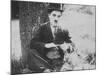 Charlie Chaplin as The Tramp-null-Mounted Premium Photographic Print