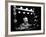 Charlie Chaplin at Dressing Room Mirror, Giving Himself a Wide Grin-W^ Eugene Smith-Framed Premium Photographic Print