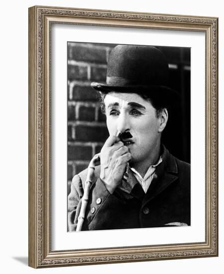 Charlie Chaplin. "City Lights" 1931, Directed by Charles Chaplin-null-Framed Photographic Print