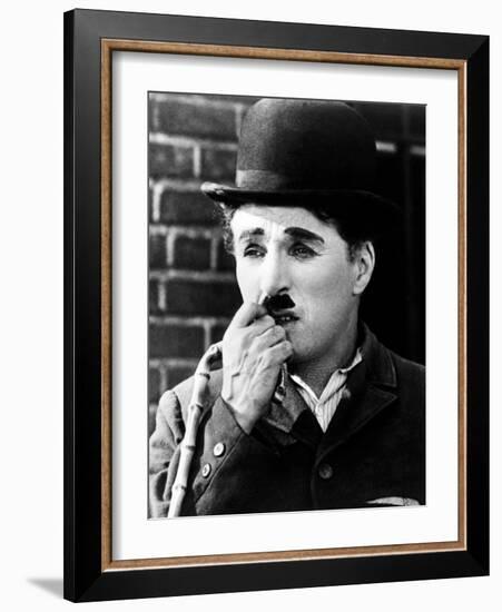 Charlie Chaplin. "City Lights" 1931, Directed by Charles Chaplin-null-Framed Photographic Print