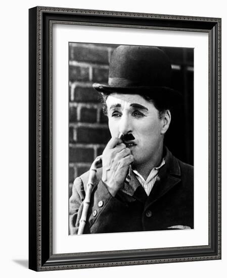 Charlie Chaplin. "City Lights" 1931, Directed by Charles Chaplin-null-Framed Photographic Print