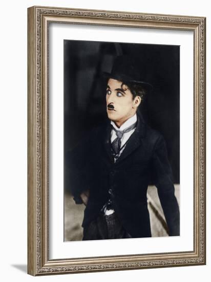 Charlie Chaplin, English and American Actor and Comedian, 1928-null-Framed Giclee Print