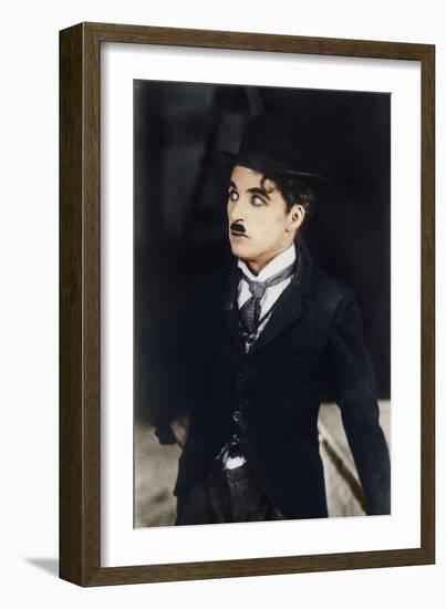 Charlie Chaplin, English and American Actor and Comedian, 1928-null-Framed Giclee Print