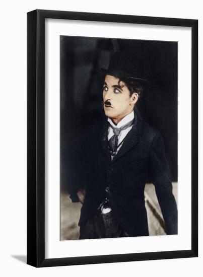 Charlie Chaplin, English and American Actor and Comedian, 1928-null-Framed Giclee Print