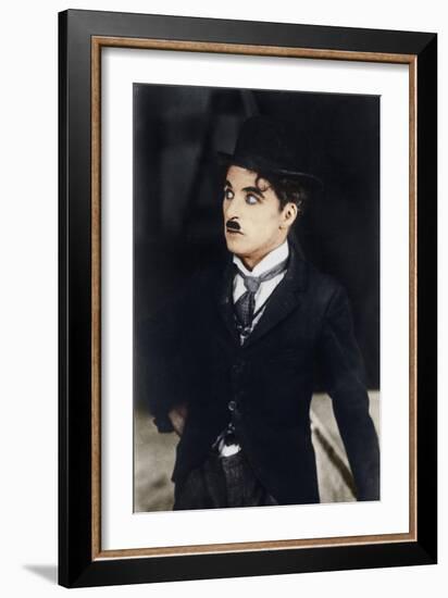 Charlie Chaplin, English and American Actor and Comedian, 1928-null-Framed Giclee Print