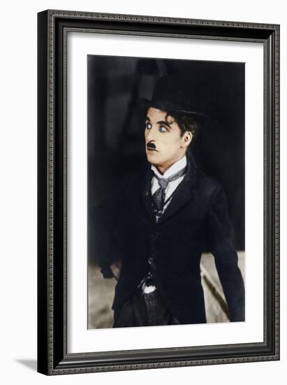 Charlie Chaplin, English and American Actor and Comedian, 1928-null-Framed Giclee Print