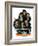 "Charlie Chaplin Fans", October 14,1916-Norman Rockwell-Framed Giclee Print