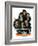 "Charlie Chaplin Fans", October 14,1916-Norman Rockwell-Framed Giclee Print