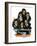 "Charlie Chaplin Fans", October 14,1916-Norman Rockwell-Framed Giclee Print