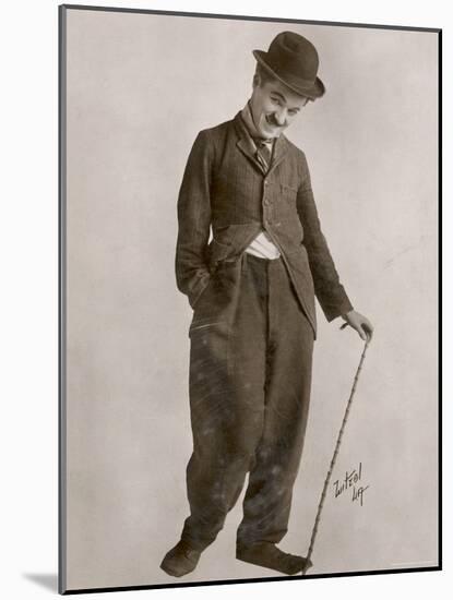 Charlie Chaplin (Sir Charles Spencer) English Comedian and Actor-null-Mounted Photographic Print