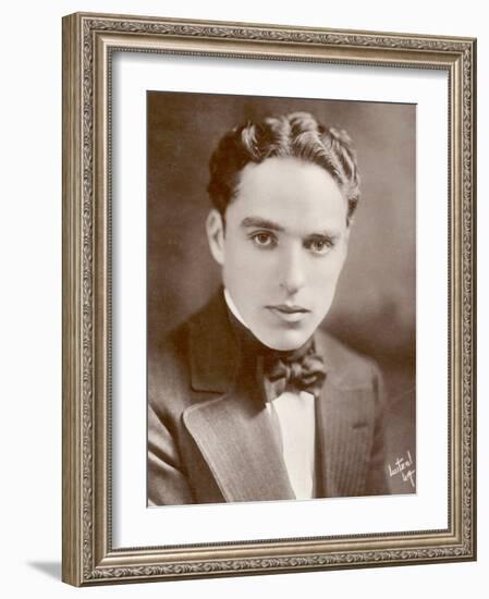 Charlie Chaplin (Sir Charles Spencer) English Comedian and Actor-null-Framed Photographic Print