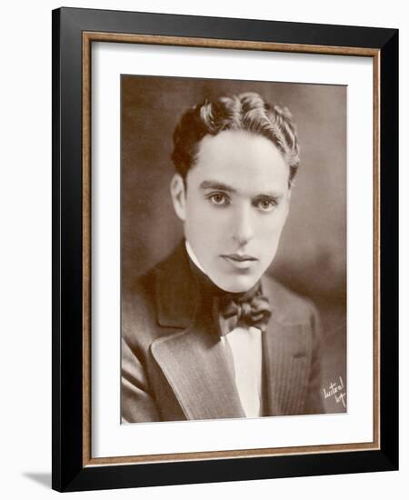 Charlie Chaplin (Sir Charles Spencer) English Comedian and Actor-null-Framed Photographic Print