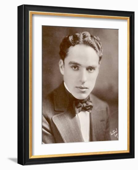 Charlie Chaplin (Sir Charles Spencer) English Comedian and Actor-null-Framed Photographic Print