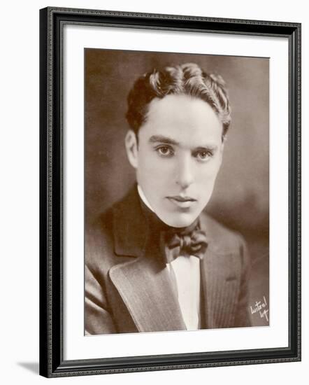 Charlie Chaplin (Sir Charles Spencer) English Comedian and Actor-null-Framed Photographic Print