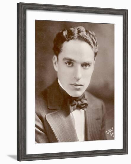 Charlie Chaplin (Sir Charles Spencer) English Comedian and Actor-null-Framed Photographic Print