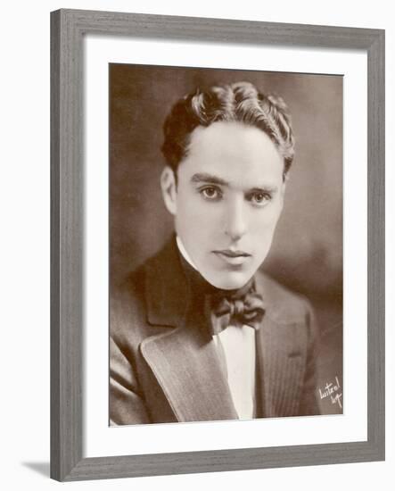 Charlie Chaplin (Sir Charles Spencer) English Comedian and Actor-null-Framed Photographic Print