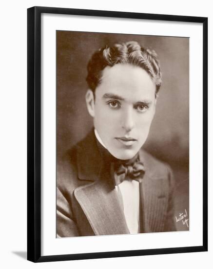 Charlie Chaplin (Sir Charles Spencer) English Comedian and Actor-null-Framed Photographic Print