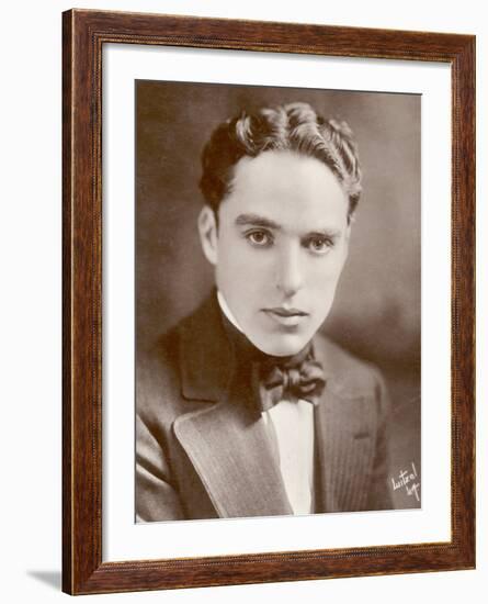 Charlie Chaplin (Sir Charles Spencer) English Comedian and Actor-null-Framed Photographic Print