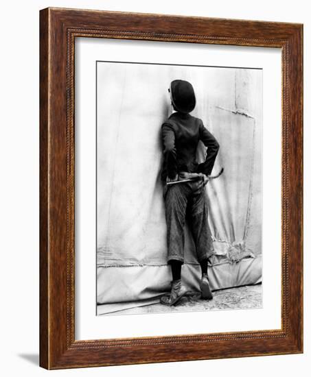 Charlie Chaplin. "The Circus" 1928, Directed by Charles Chaplin-null-Framed Photographic Print