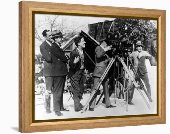 Charlie Chaplin. "The Gold Rush" 1925, Directed by Charles Chaplin-null-Framed Premier Image Canvas