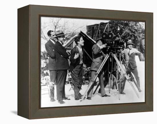 Charlie Chaplin. "The Gold Rush" 1925, Directed by Charles Chaplin-null-Framed Premier Image Canvas