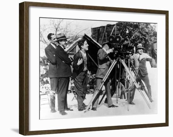 Charlie Chaplin. "The Gold Rush" 1925, Directed by Charles Chaplin-null-Framed Photographic Print