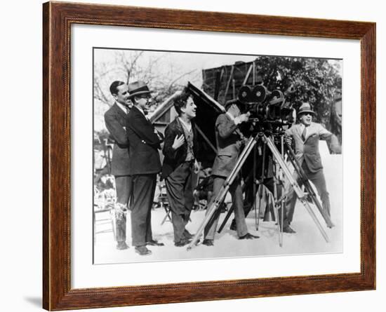 Charlie Chaplin. "The Gold Rush" 1925, Directed by Charles Chaplin-null-Framed Photographic Print
