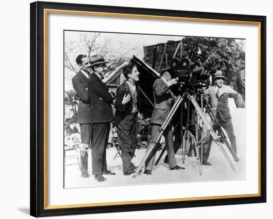 Charlie Chaplin. "The Gold Rush" 1925, Directed by Charles Chaplin--Framed Photographic Print