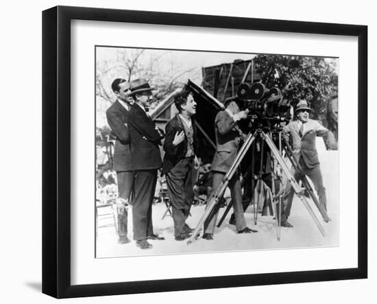 Charlie Chaplin. "The Gold Rush" 1925, Directed by Charles Chaplin-null-Framed Photographic Print