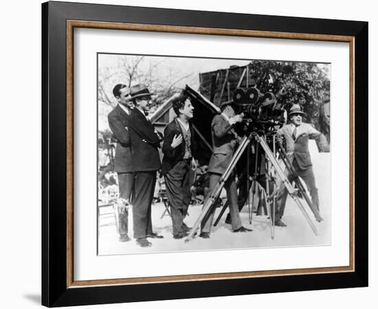 Charlie Chaplin. "The Gold Rush" 1925, Directed by Charles Chaplin-null-Framed Photographic Print